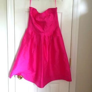 Diane von Furstenberg pink sweetheart dress